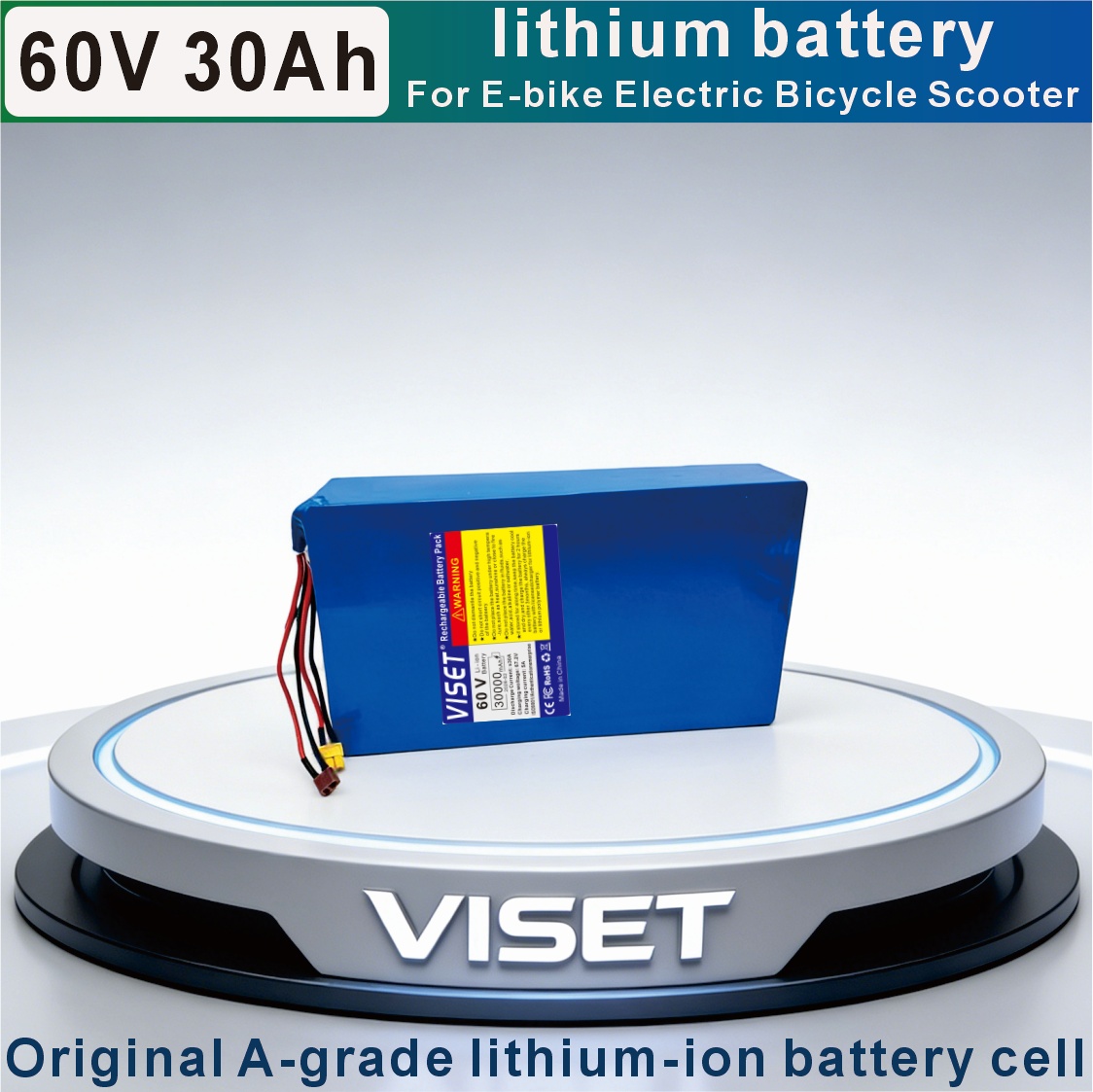 VISET 60V 30AH Bicycle 18650 M - đánh giá và giá 60V 30Ah Electric Scooter Battery