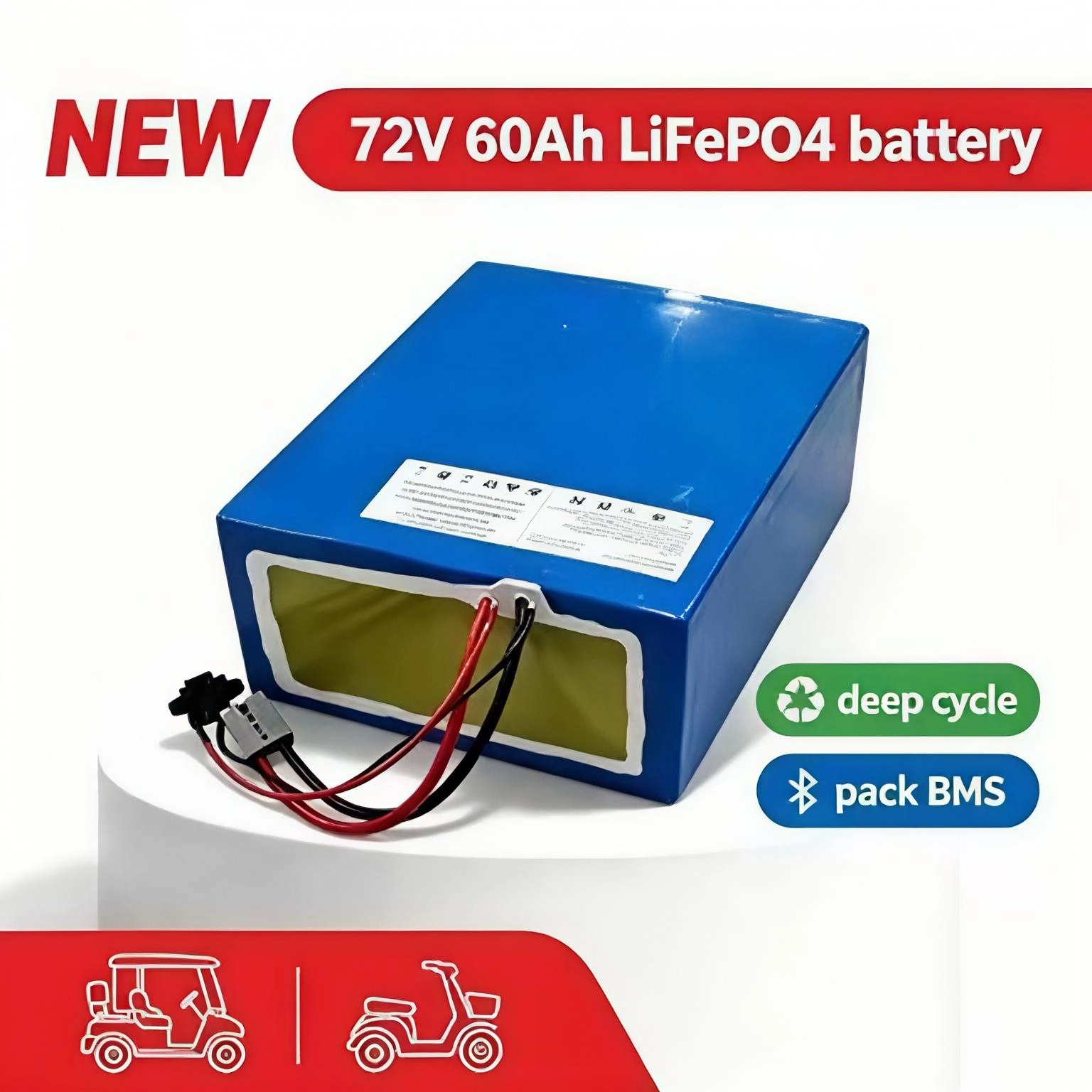 lithium 72V 60Ah lifepo4 batte - đánh giá và giá 72V 60Ah Lifepo4 Battery Pack